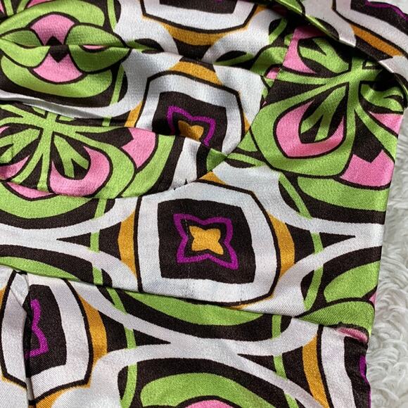 Ye-Ye pink and green patterned dress, small - Picture 9 of 9